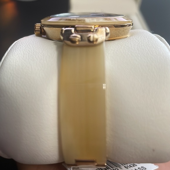 Anne Klein Gold Tone and Ivory Bracelet Watch - Picture 4 of 5